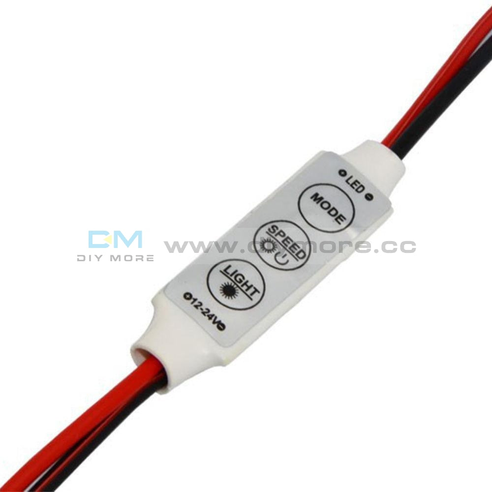 Mini 12V Led Strip Light Dimmer Controller With On Off Switch For 3528 5050 Rfid Module