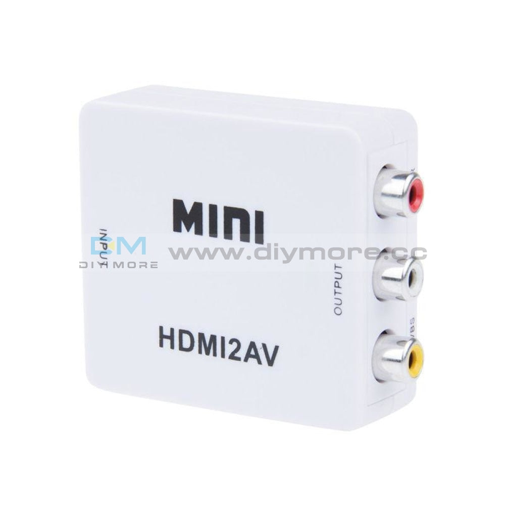 1080P Mini 0.5M Hdmi To Rca Av Converter Adapter For Android Tv Smart Box Laptop Chromecast For