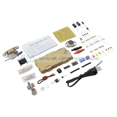 Lm317 1.25V-12V Adjustable Regulated Voltage Power Supply Diy Kit Us Plug Module
