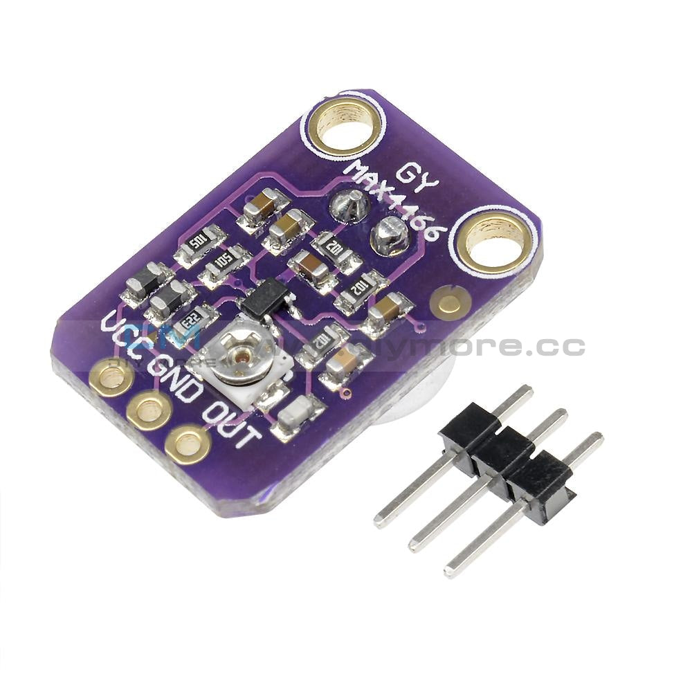 Gy-Max4466 Blue/ Purple Electret Microphone Amplifier With Adjustable Gain For Arduino Blue Board