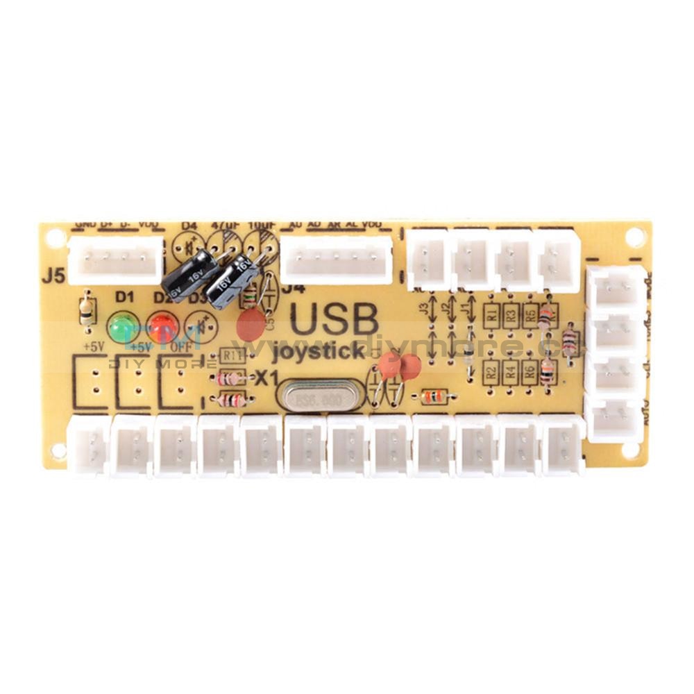 Compose forretning Henfald Zero Delay LED Arcade MAME Encoder USB To PC 5Pin Joystick PCB Board –  diymore