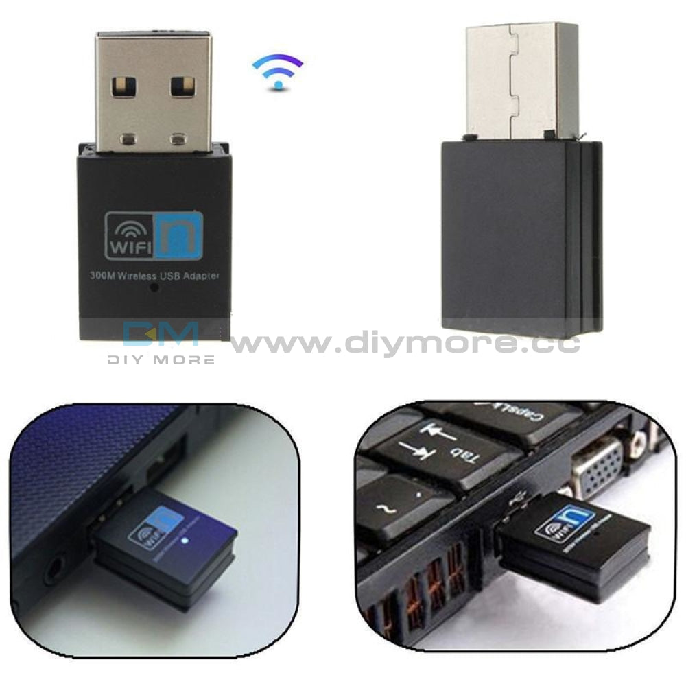 300Mbps Wifi Mini Usb Adapter Wireless Dongle Adaptor 802.11 B G N Lan Network Module
