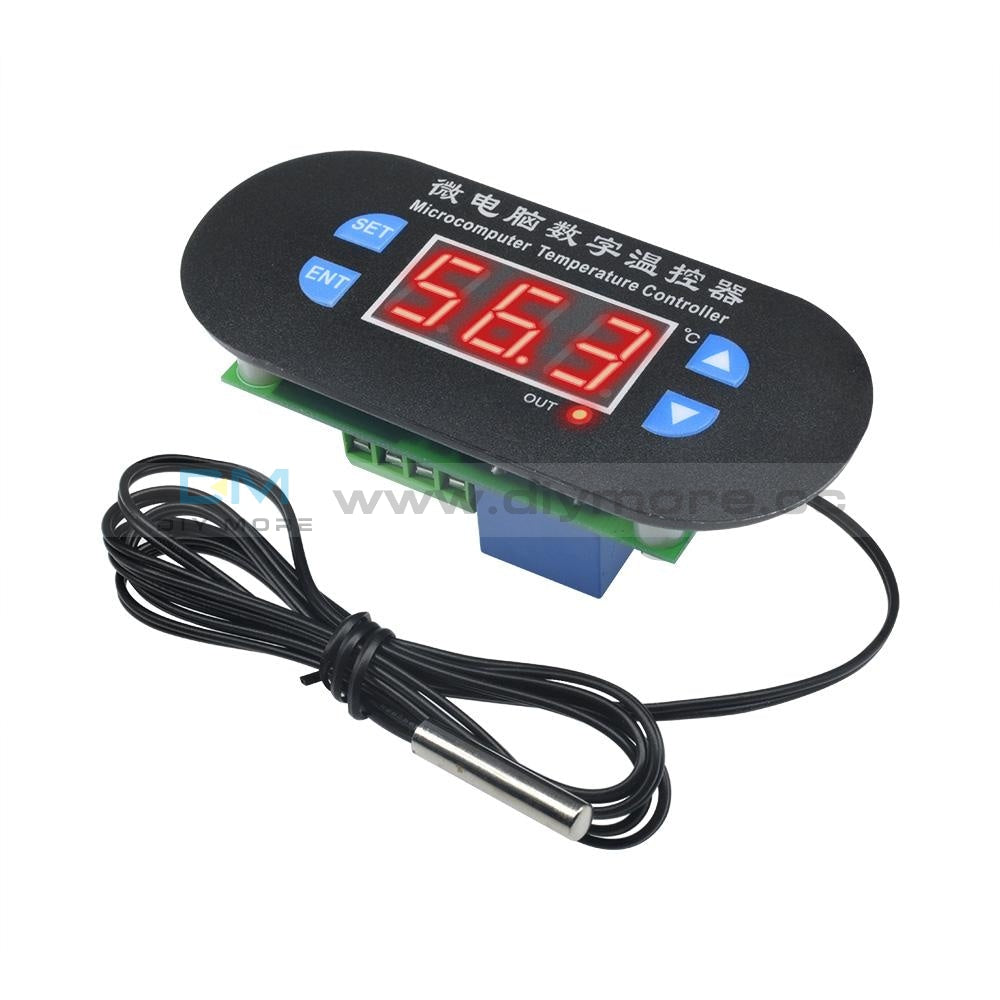 W1308 Temperature Controller Heat Cool Dc 12V Thermostat Sensor Digital Led