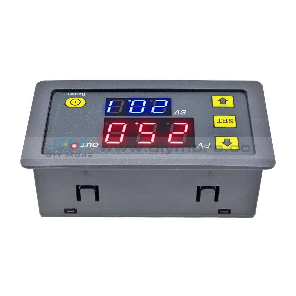W1018 Dc 12V Timing Delay Relay Module Cycle Timer Digital Led Time Dual Display Thermolator With