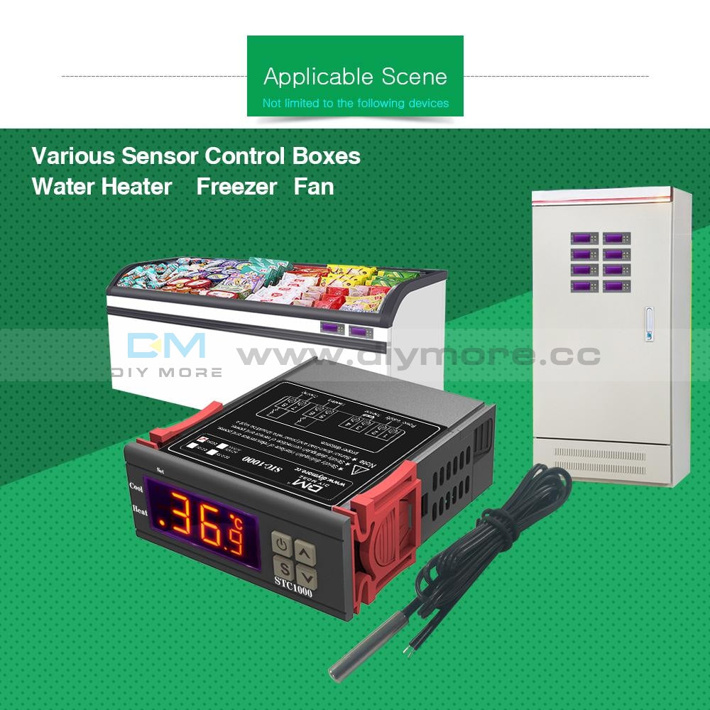 Termostato Caldaia Wifi Termostato Digitale Regolabile STC-1000/SHT2000 | Controlla Temperatura E Umidità | 110-220/230V Controllore Temperatura Umidità - Foto 9