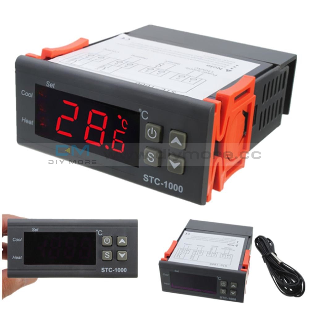 Stc-1000 All-Purpose Digital Temperature Control Controller Sensor Ac Dc 24V Thermostat