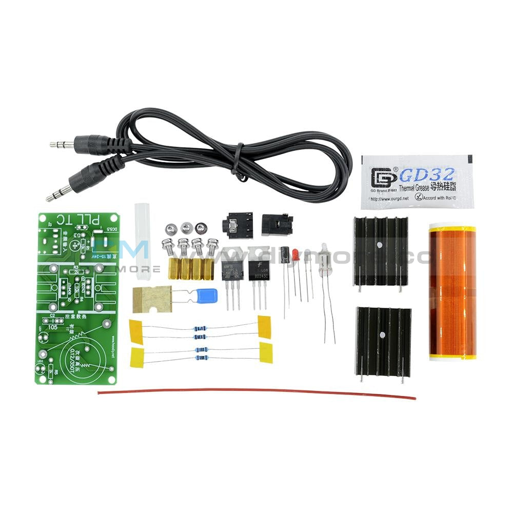 Mini Tesla Coil Plasma Speaker Kit - 15W DIY Electronic Project, Plays Music Through Electric Arcs
