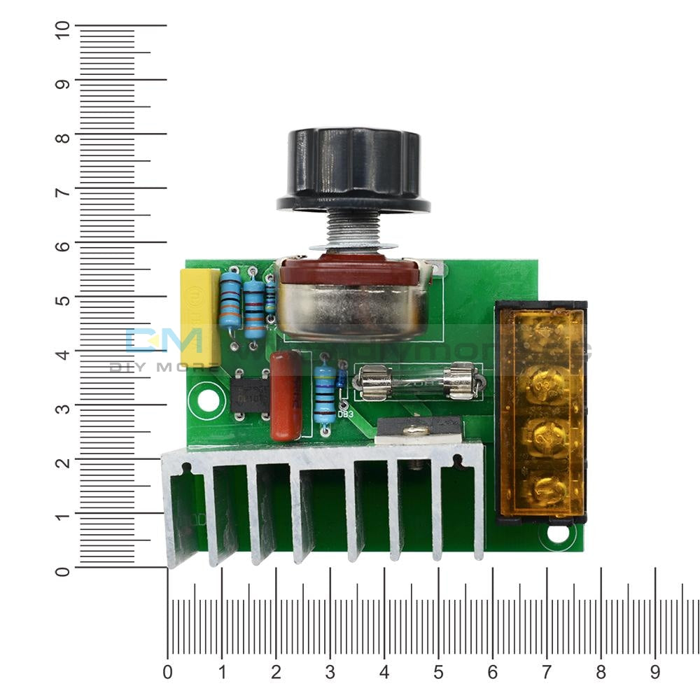 4000W 220V Ac Scr Voltage Regulator Dimmer Thermostat Electric Motor Controller Speed