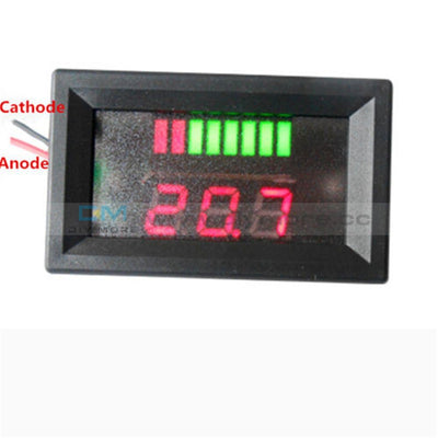 12V Acid Lead Battery Capacity Indicator Charge Level Led Tester Red Voltmeter Display Module