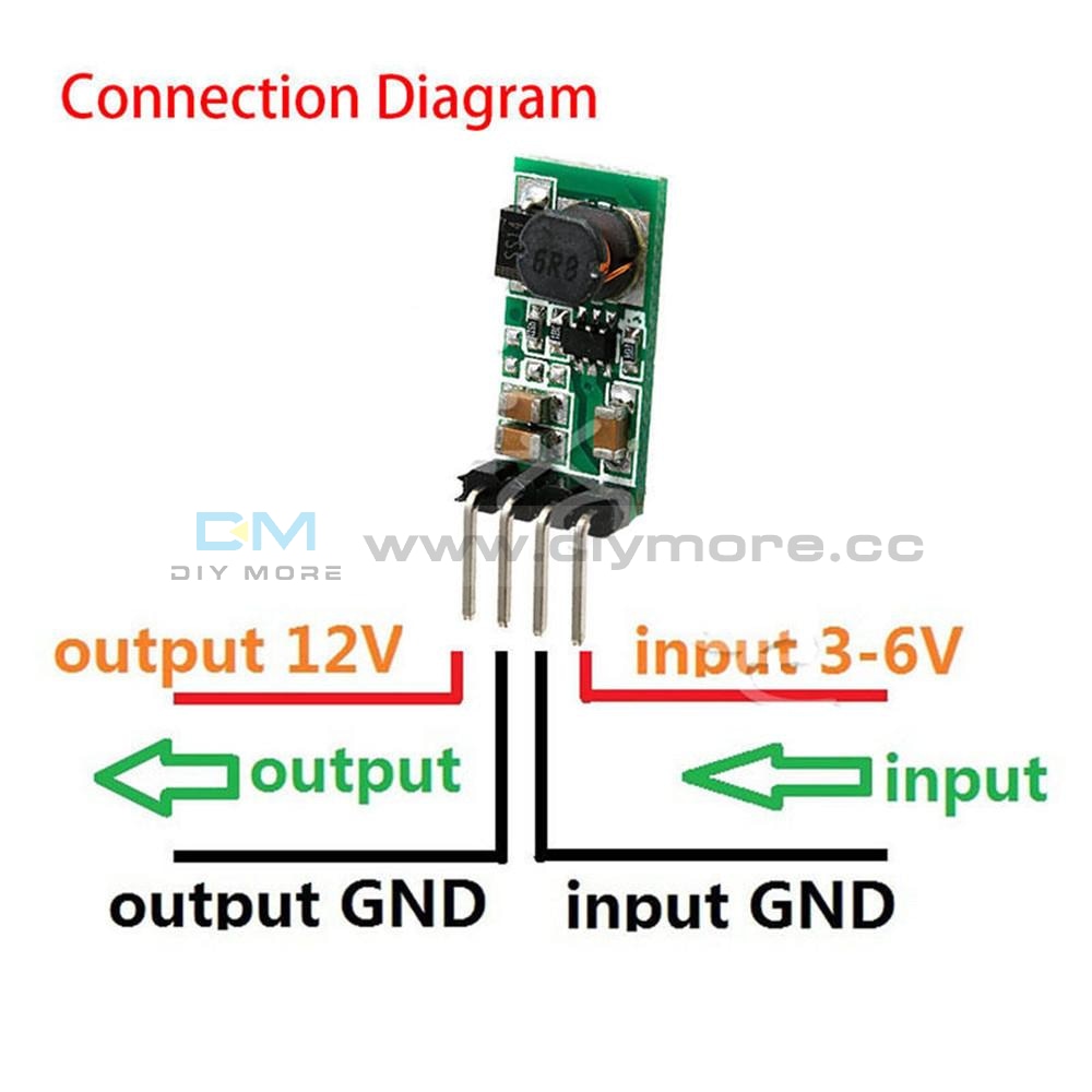 Dc-Dc Converter Adjustable Step Up Module Power Supply Board 3V~35V 6A Usb Voltmeter Non-Isolated