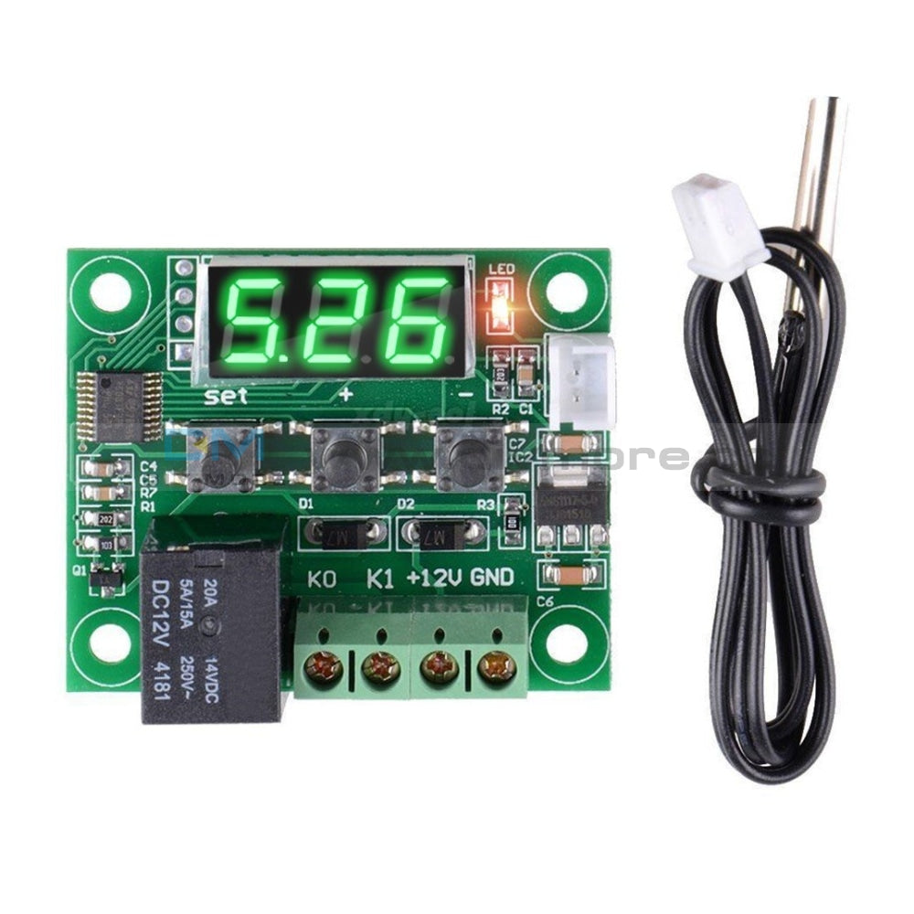 W1209 Led Digital Thermostat Controller Temperature Temp Control Switch Module Board 12V Dc