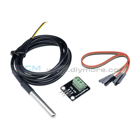 Ds18B20 Emperature Sensor Module Waterproof T Probe+Terminal Adapter For Arduino Temperature