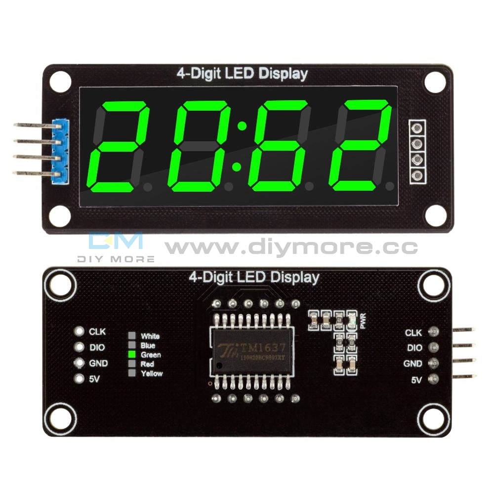 Dc 4.7~32V 0.36 Inch Mini 3 Digit Led Display Voltmeter Module Self Powered Voltage Meter Board Blue