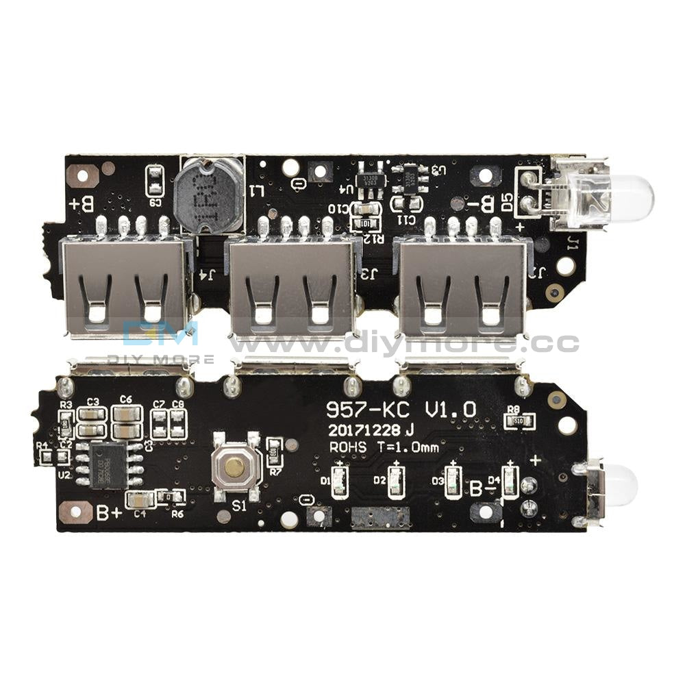 5V 1A 1.5A 2.1A 3 Usb Power Bank Charger Circuit Board Step Up Boost Module