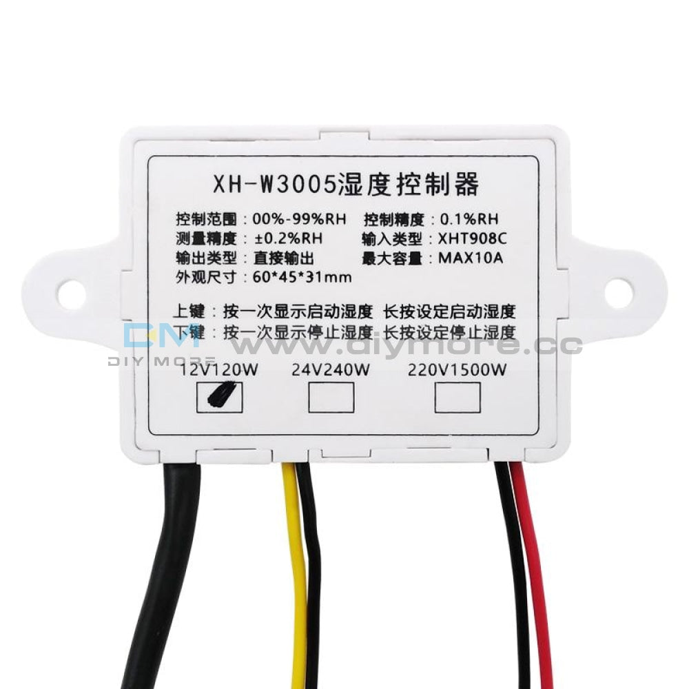 Xh-W3005 Dc 12V 120W Led Digital Humidity Controller Sensor Hygrometer Switch Temperature