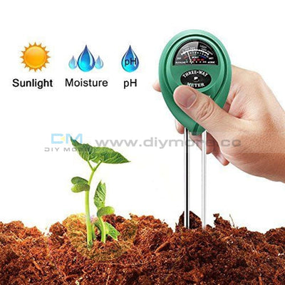 3 In 1 Digital Ph Tester Sunlight Soil Moisture Meter Detector Plant Garden Value Detect Sensor