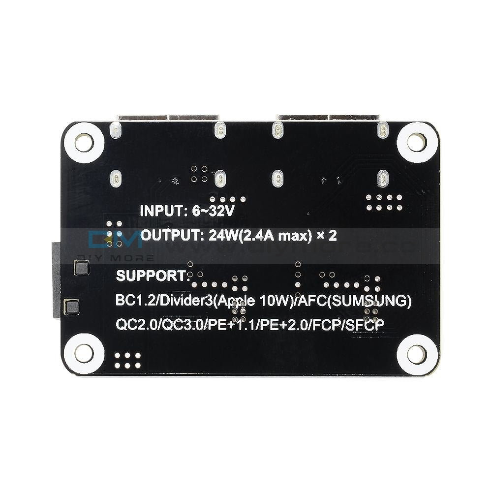 Dual Usb 12V24V To 5V9V Fast Charger Buck Module Single Port 24W Step Down Board
