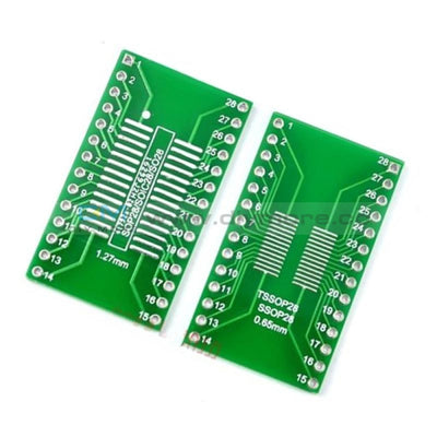 Sop28 Ssop28 Tssop28 To Dip28 Adapter Converter Pcb Board 0.65/1.27Mm 5Pcs/10Pcs Module