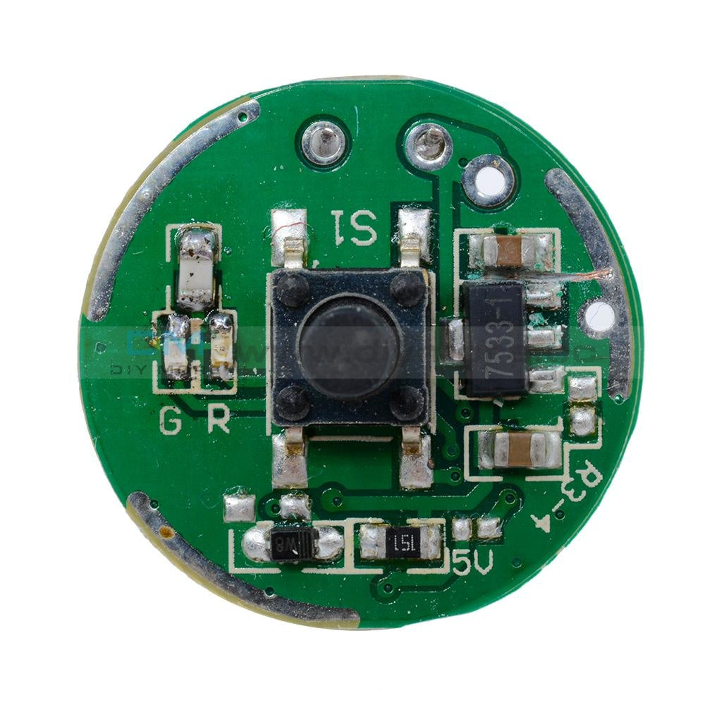 10W 3-12V 20Mm With Switch Flashlight Driver Board T6/u2 Xm-L2/u2 Led Drive Expansion Board