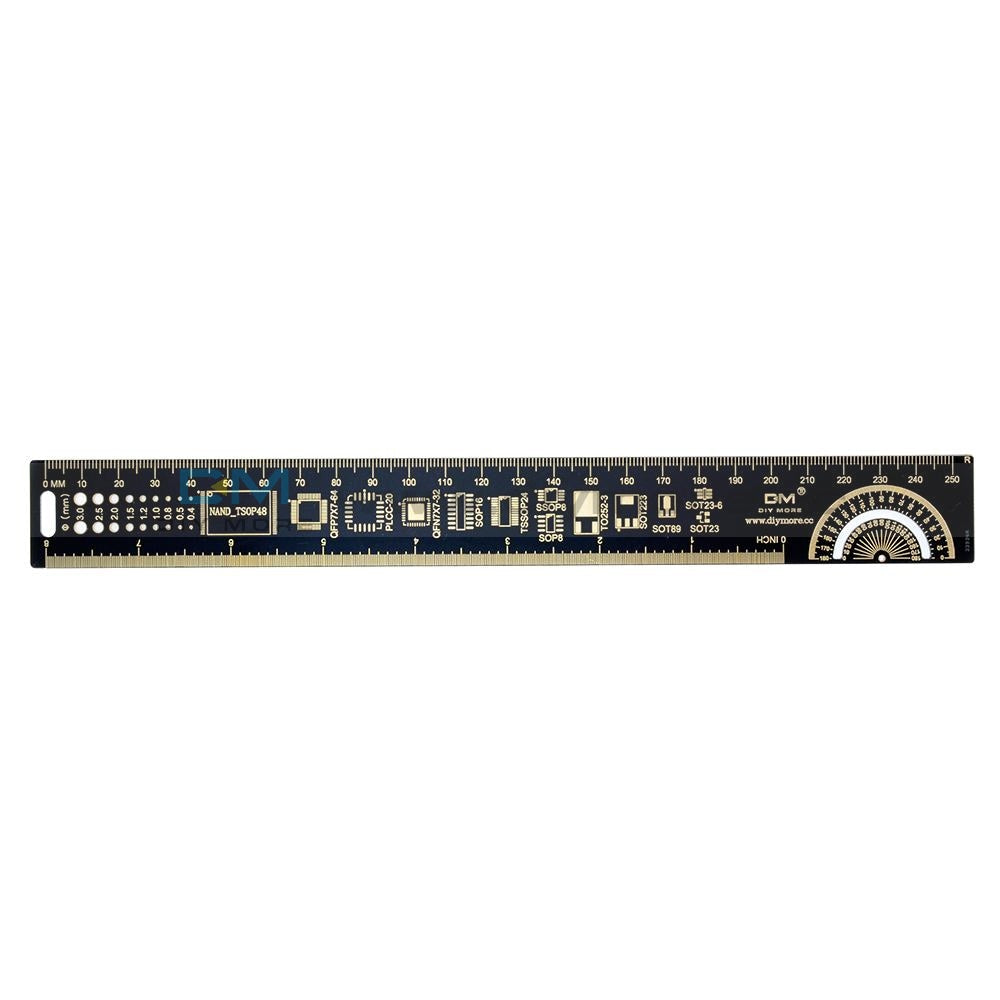 Resistor Rular 15/20/25cm Multifunctional PCB Ruler Measuring Tool Resistor Capacitor ...