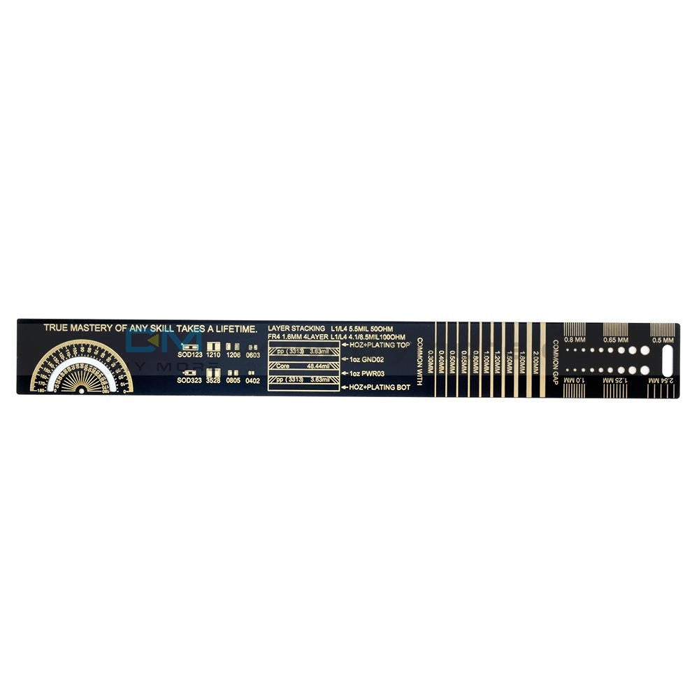 25Cm 10 Inch Multifunctional Pcb Ruler Measuring Tool Resistor Capacitor Chip Ic Tools