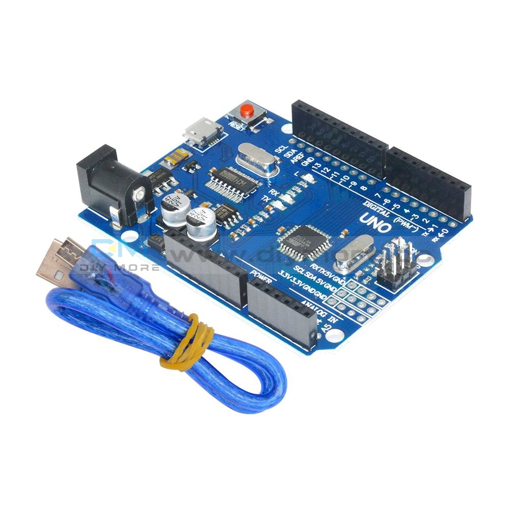 UNO R3 Latest Version ATMEGA328P-16AU CH340G Micro USB – diymore