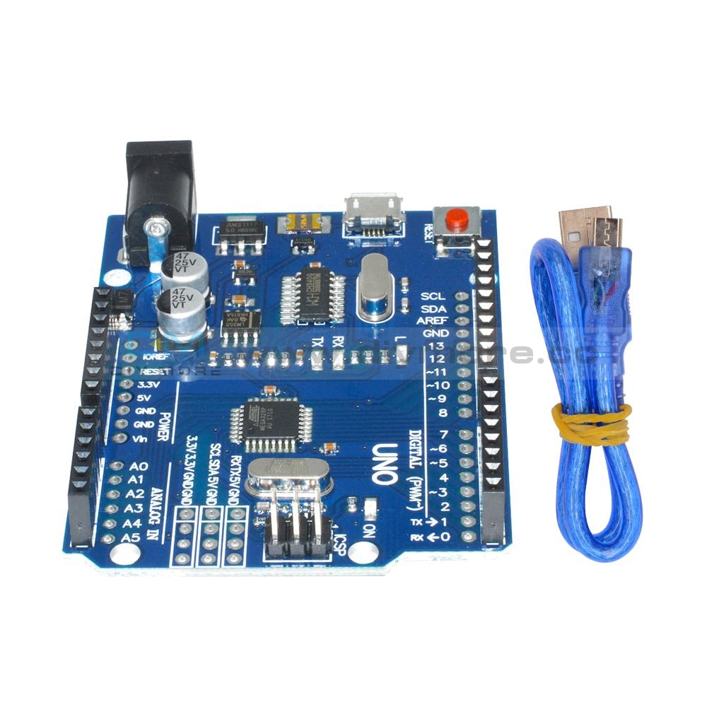 UNO R3 Latest Version ATMEGA328P-16AU CH340G Micro USB – diymore