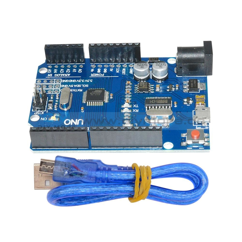 UNO R3 Latest Version ATMEGA328P-16AU CH340G Micro USB – diymore