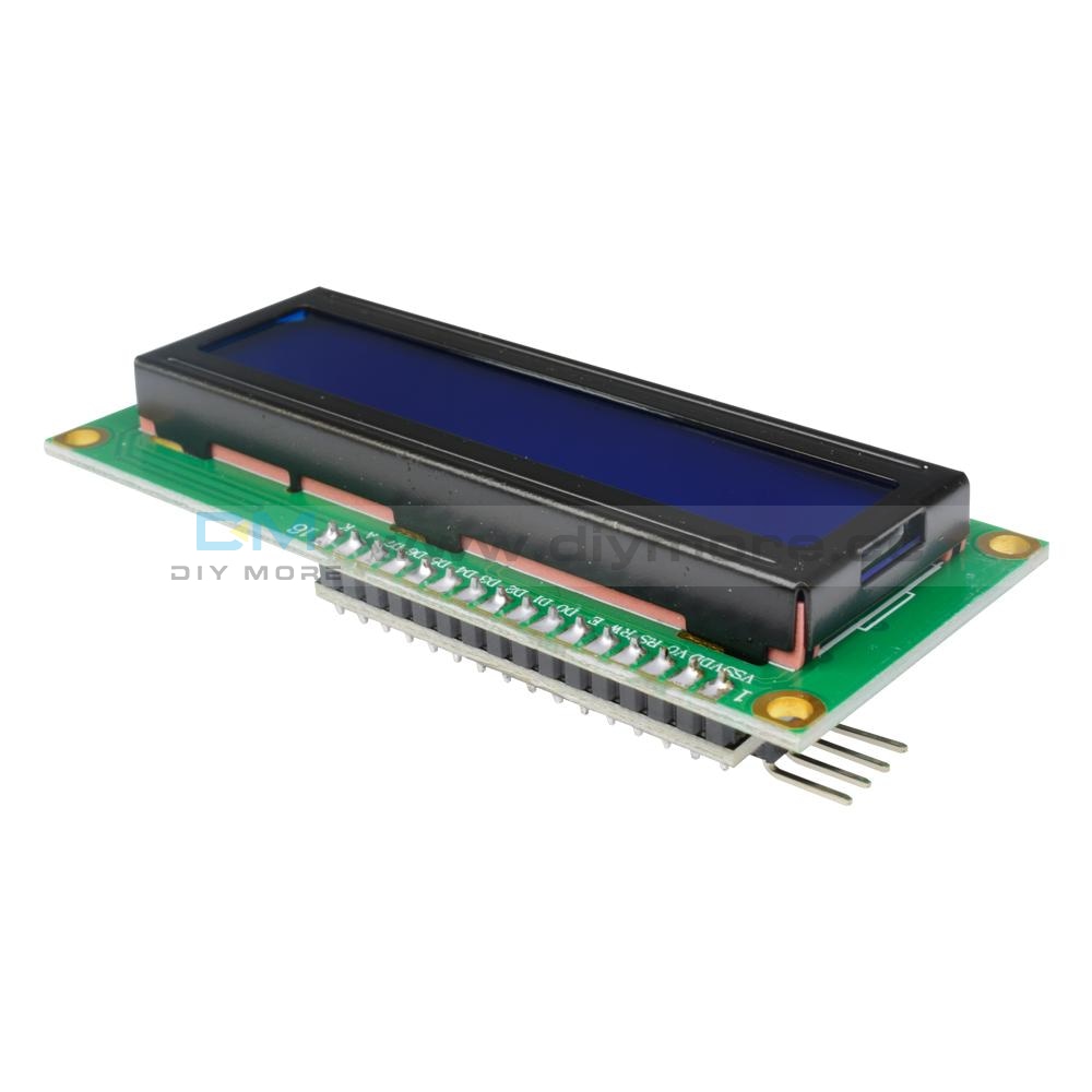 Display Serial Interface Modules 1602 16X2 LCD IIC/I2C/TWI/SPI Serial Interface Module Display Blue/Yel ...