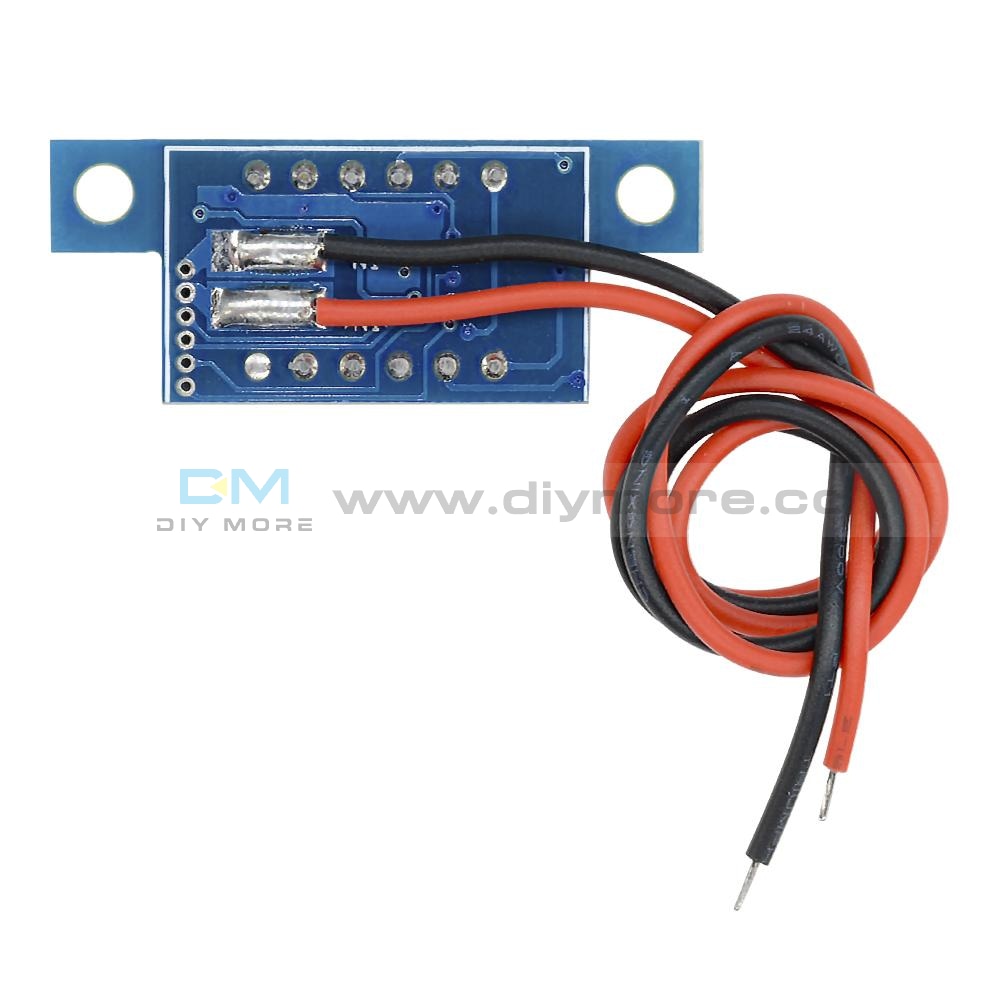 Led Panel Meter Mini Lithium Battery Digital Voltmeter Dc 3.3V - 17V A Red/green/yellow/blue Display