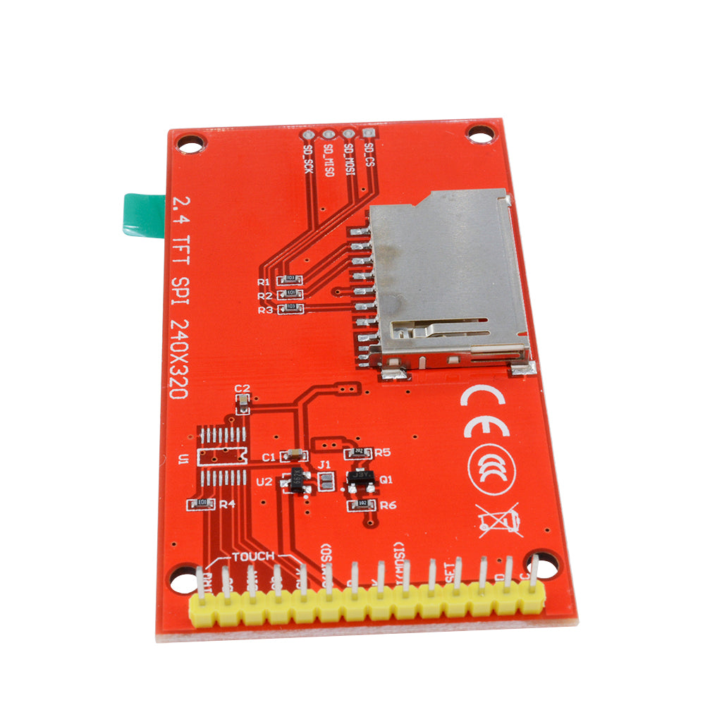2.4" 2.4 inch 240x320 SPI TFT LCD Serial Port Module 5V/3.3V PBC Adapter Micro SD ILI9341 White LED RGB Vertical Stripe No Touch