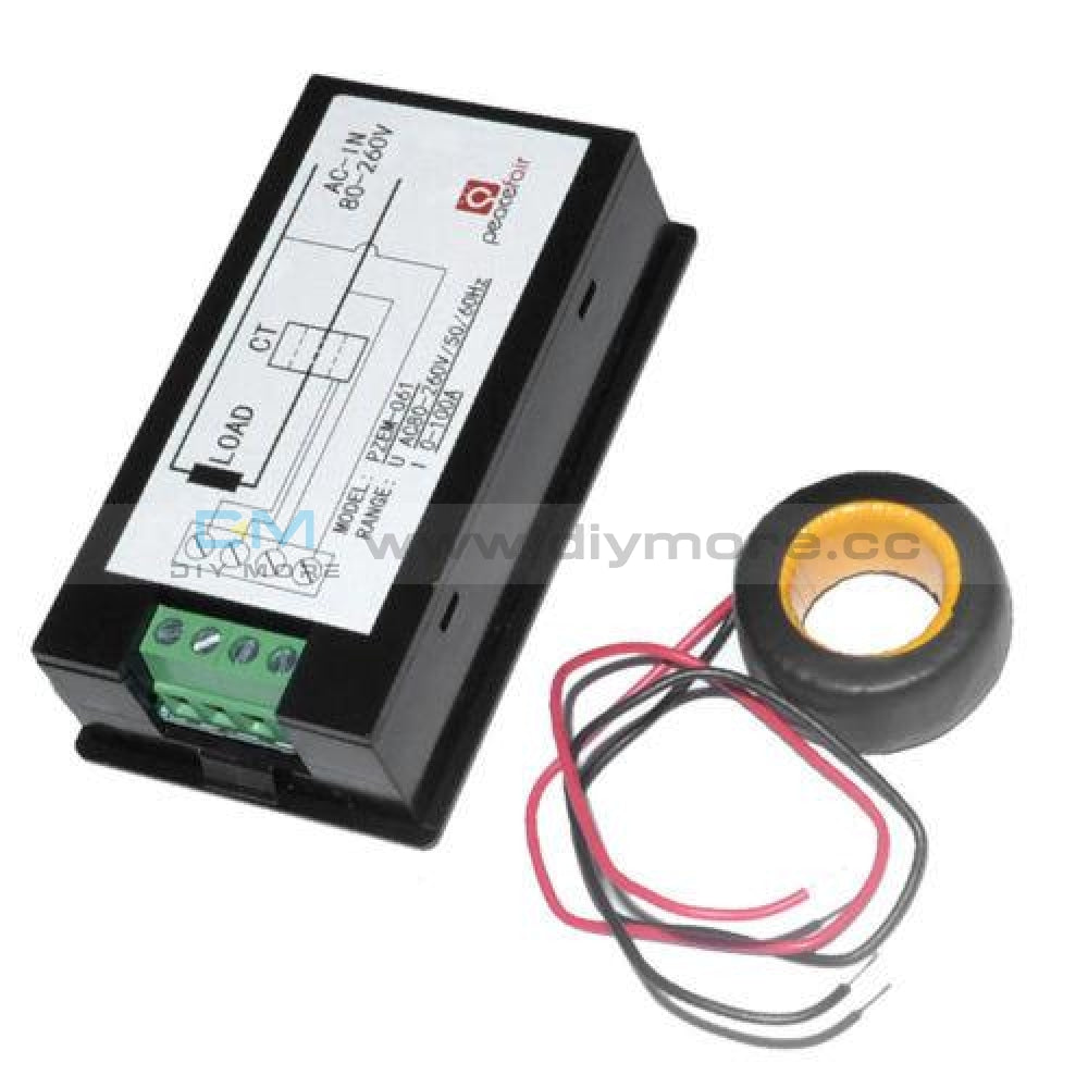 Lcd Ac 80-260V 0-100A Digital Voltage Volt Current Meter Panel Power Energy Testers