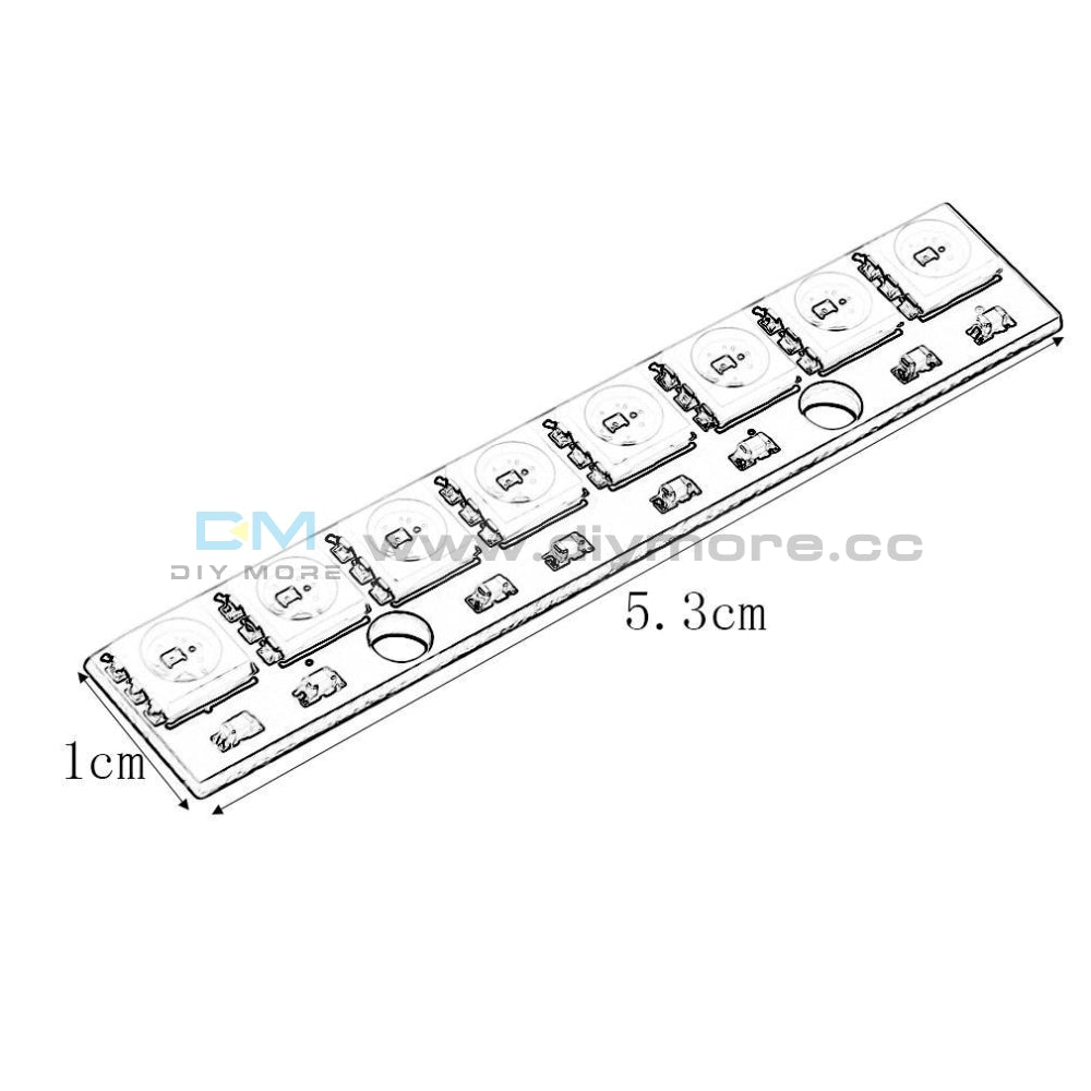 Black 8 Channel Ws2812 5050 Rgb Leds Light Strip Driver Board For Arduino Led Display Module