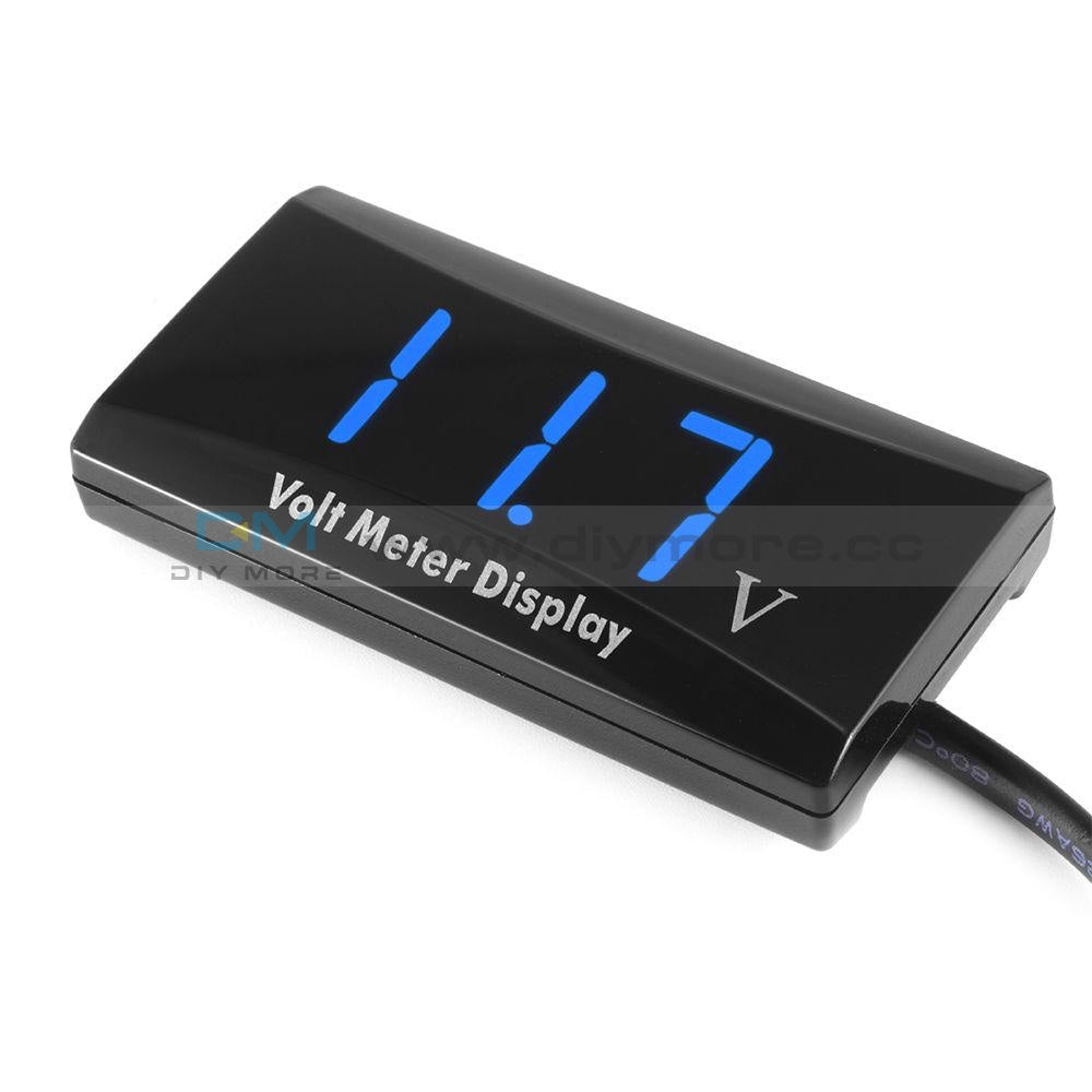 12V Blue Led Display Voltage Voltmeter Gauge Panel Meter For Car Motocycle Module