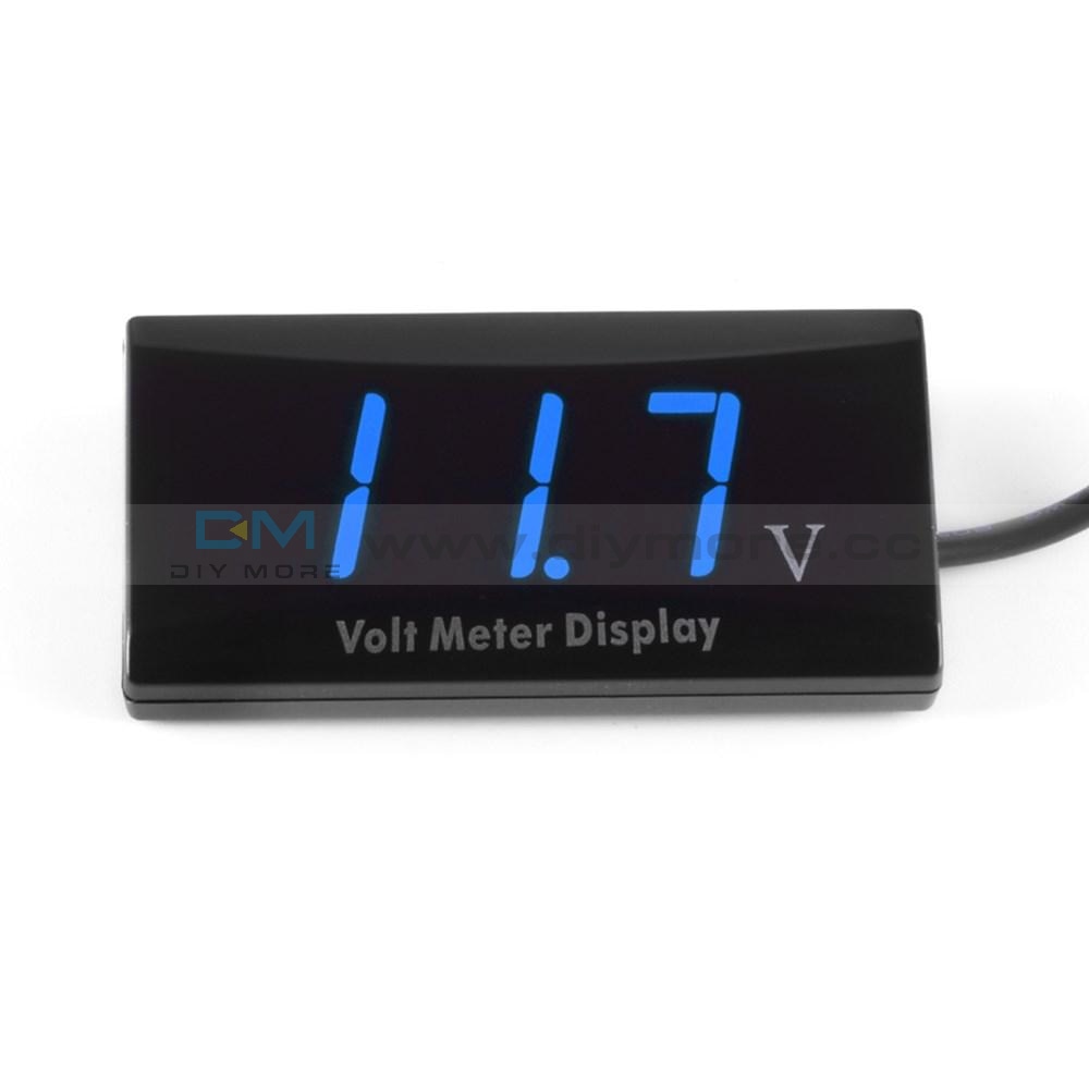 12V Blue Led Display Voltage Voltmeter Gauge Panel Meter For Car Motocycle Module
