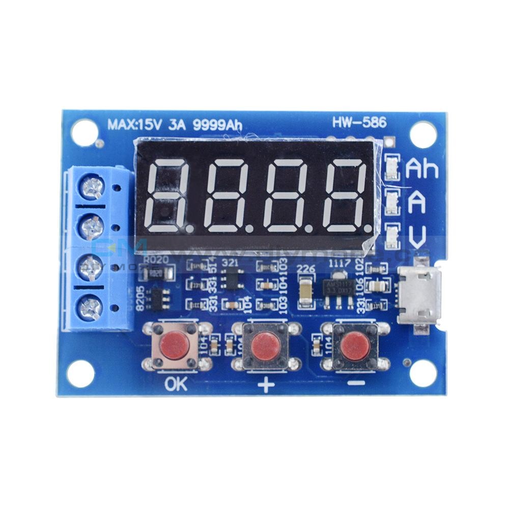 7 In 1 Digital Lcd Usb Voltage Current Meter Voltmeter Power Capacity Tester Testers