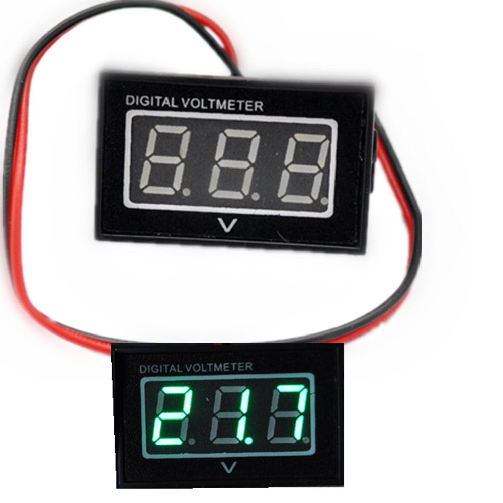 Waterproof Digital Voltmeter Voltage Meter Voltmeter DC 2.5-30V For Electric car