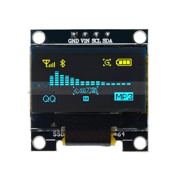 0.96" I2C IIC Serial OlED Module 128X64 for Arduino Raspberry PI – diymore