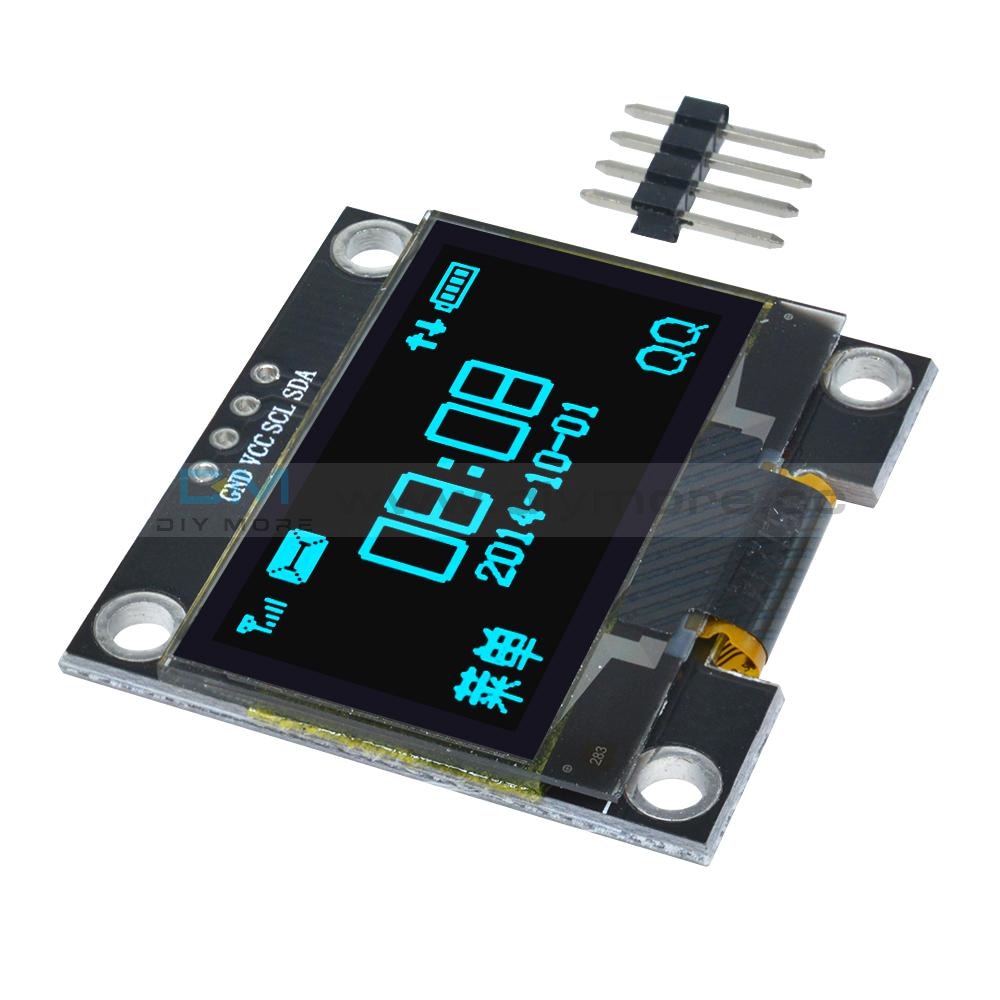 White 1.3 Inch OLED LCD Display Module | 4PIN IIC I2C Interface 128x64 For Arduino | Raspberry Pi Compatible