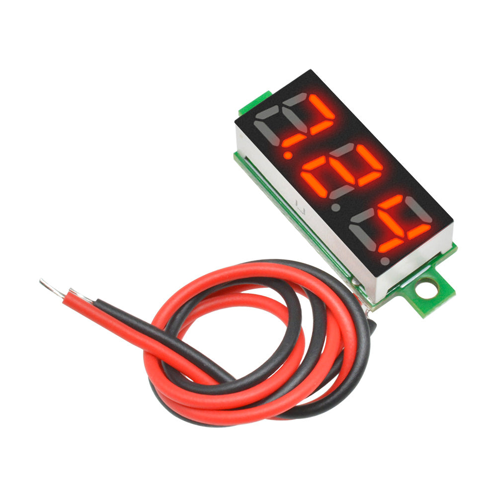 0.28inch Two Wire LCD Mini Digital DC Voltmeter Gauge Voltage Detector