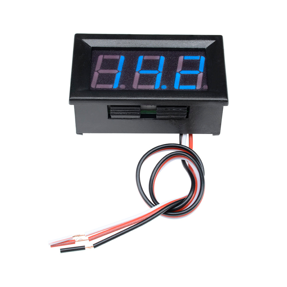 Blue LED Display 3 Wire 0.56" DC 5~30V Digital Voltmeter Panel Accurate Meter