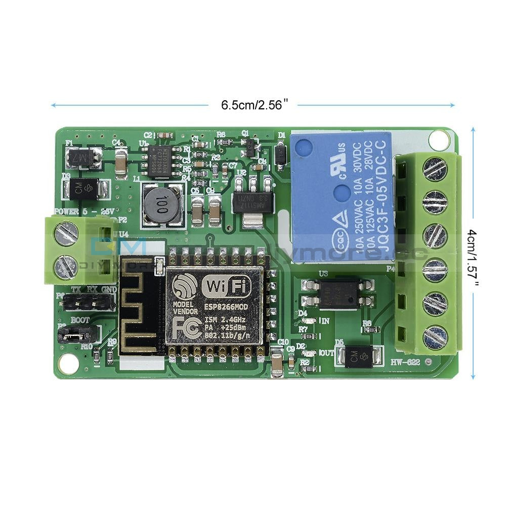 ESP8266 220V 10A DC 7-30V WLAN Relais Modul – ESP-12F WiFi, NEU