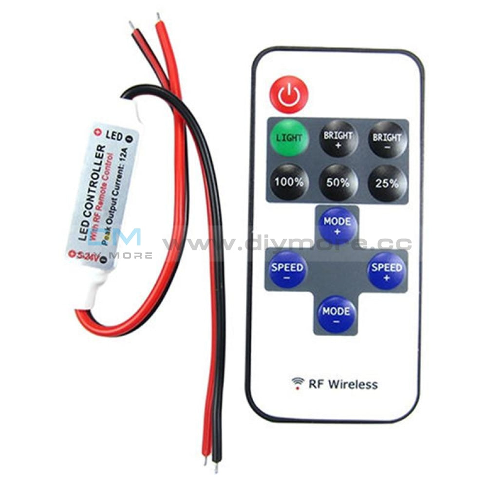 12V Rf Wireless Remote Switch Controller Dimmer For Mini Led Strip Light Rfid Module