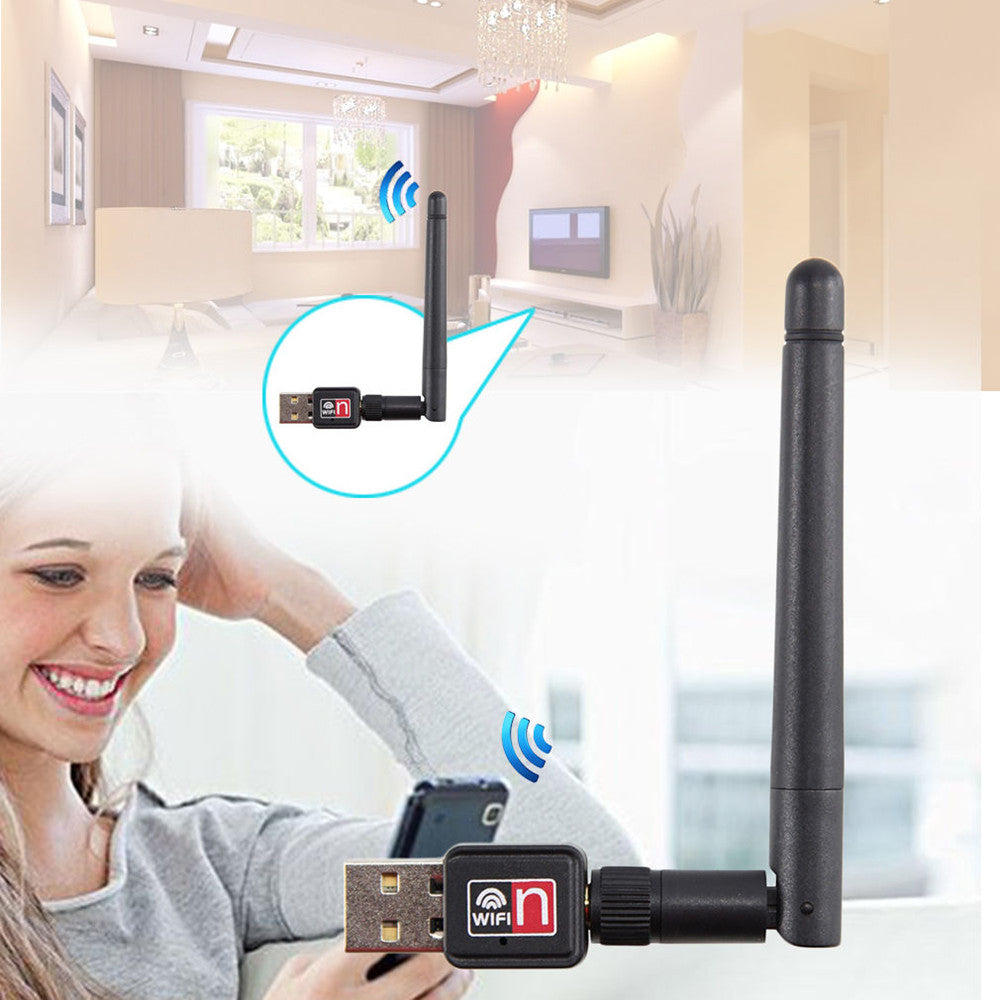 Mini 150Mbps 802.11N/G/B USB 2.0 WiFi Antenna Wireless Network LAN Card Adapter