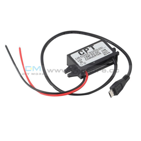Dc/dc Car Charger Converter Module 12V To 5V 3A 15W With Micro Usb Cable Drive Expansion Board