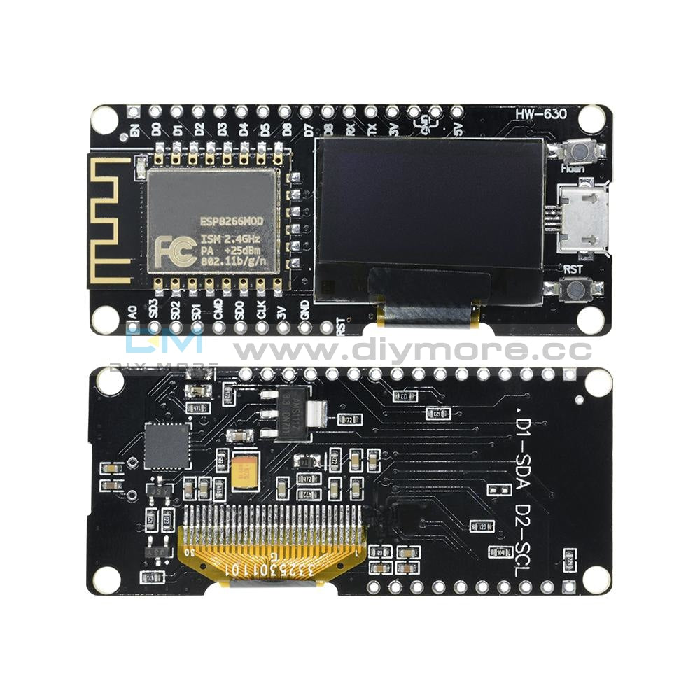 Nodemcu Wemos Wifi Esp8266 Esp-12F Cp2102 Micro Usb Development Board +0.96Oled Expansion Shield