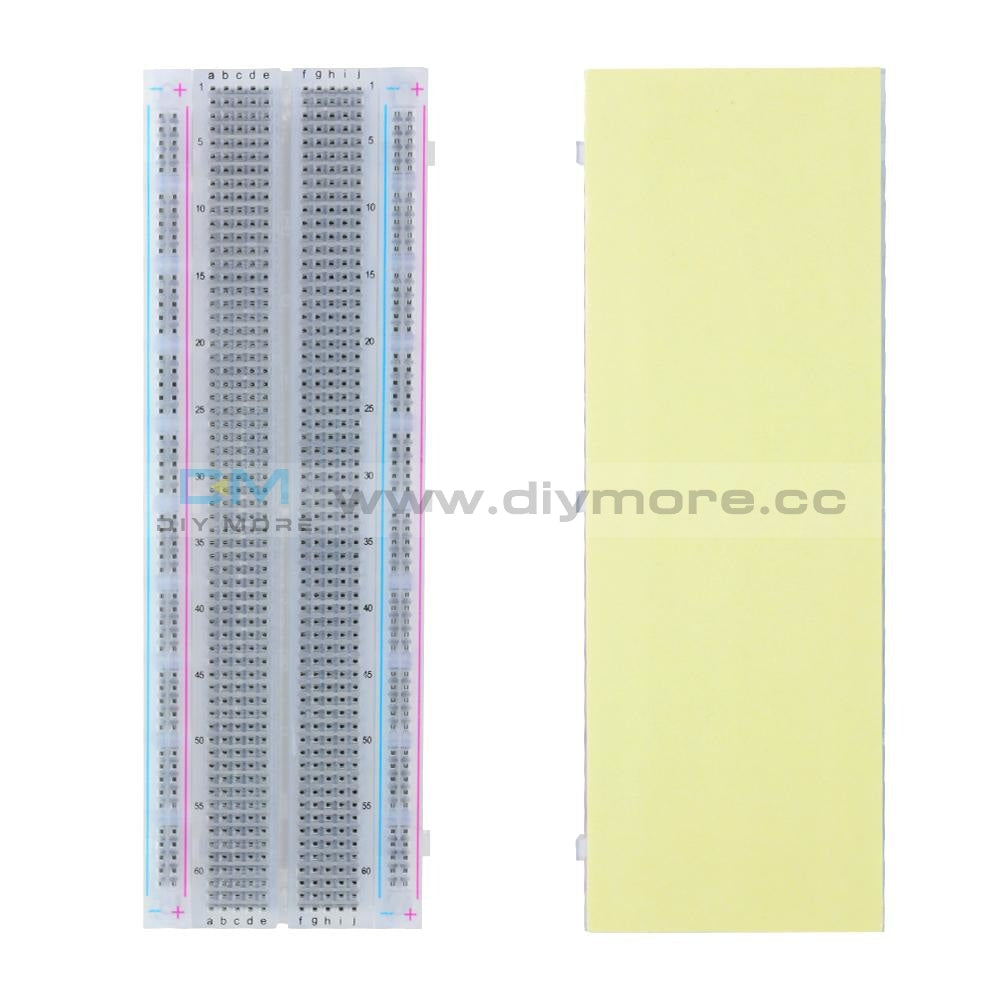 830 Point Breadboard Transparent Solderless Pcb Bread Board Mb-102 Mb102 Test Develop Diy For Bus