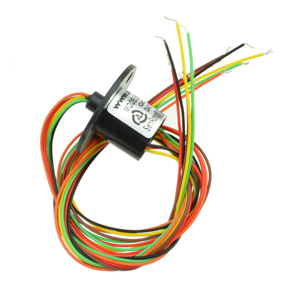 300Rpm Capsule Slip Ring 6 Circuits Wires 12.5mm 2A AC 240V Test Equipment