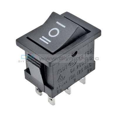 2Pcs 6Pin Dpdt On-Off-On 3 Position Snap Boatlike Rocker Switch Ac 6A/250V 10A/125V Tools