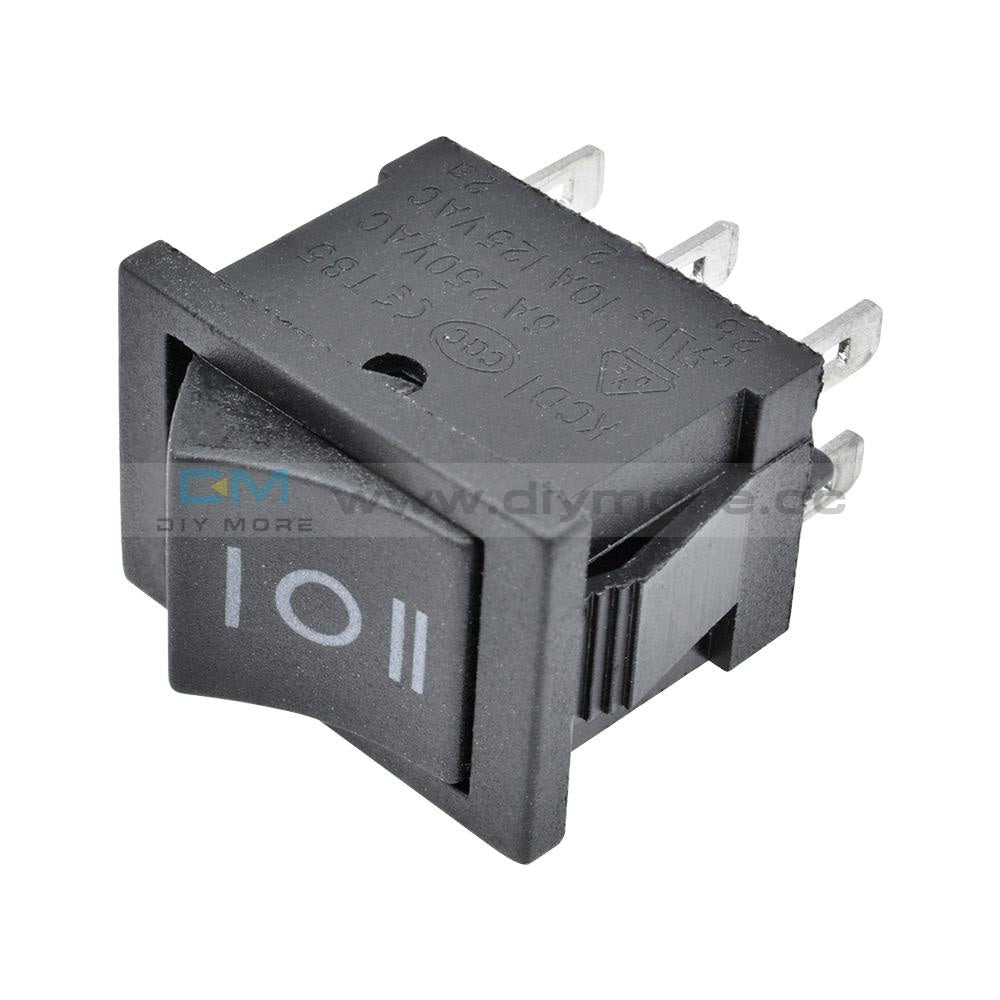 2Pcs 6Pin Dpdt On-Off-On 3 Position Snap Boatlike Rocker Switch Ac 6A/250V 10A/125V Tools